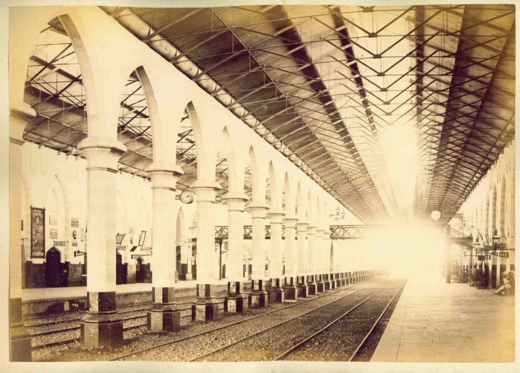 Lahore Railway Station Interior View 1880s