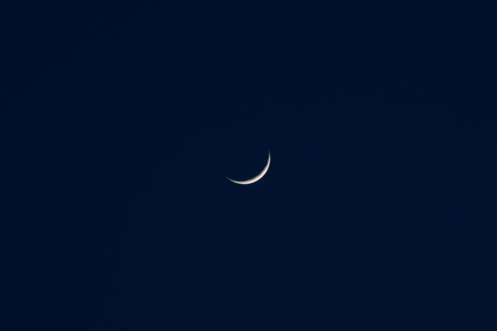 “May the seventh” bring blessings 1 Crescent moon on ramzan