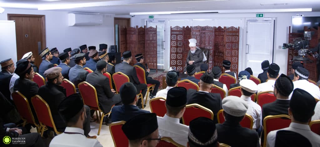 Khuddam and Atfal from Germany meet Hazrat Khalifatul Masih