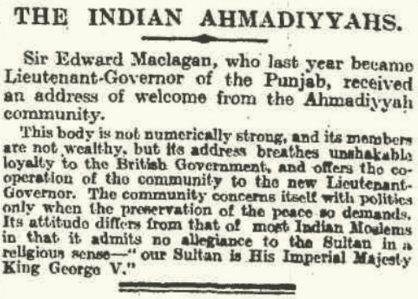 100 Years Ago… – First newborn Ahmadi in UK, Turkish Sultan and Nigerian Ahmadi converts