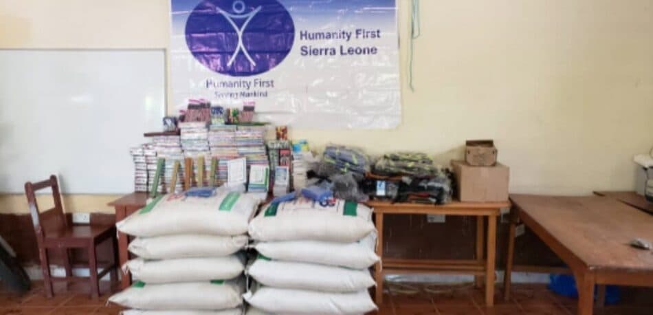 Humanity First Sierra Leone distributes school supplies to orphans