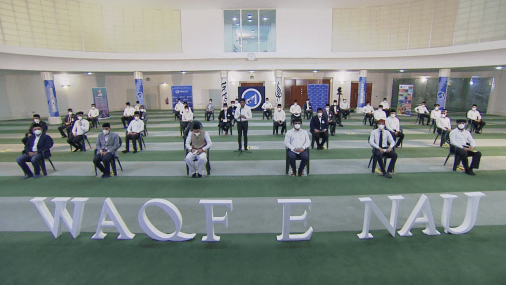 UK Waqf-e-Nau students revitalised after virtual mulaqat