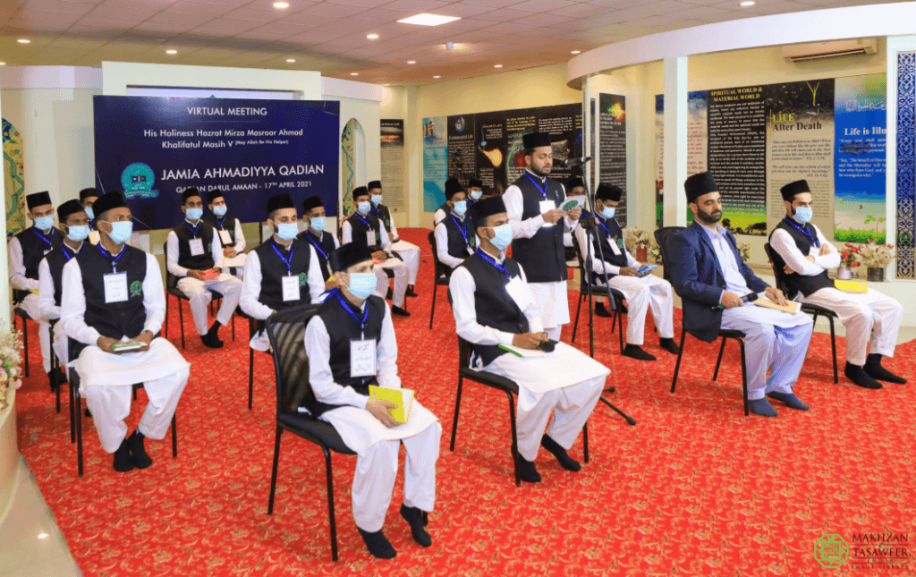 Students of Jamia Ahmadiyya Qadian share sentiments following their first virtual mulaqat
