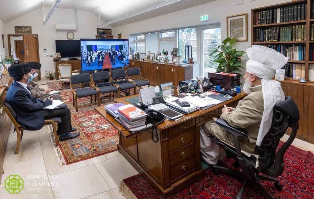 It is the duty of Ansar to morally train Khuddam and Atfal: Ansarullah Switzerland’s virtual mulaqat