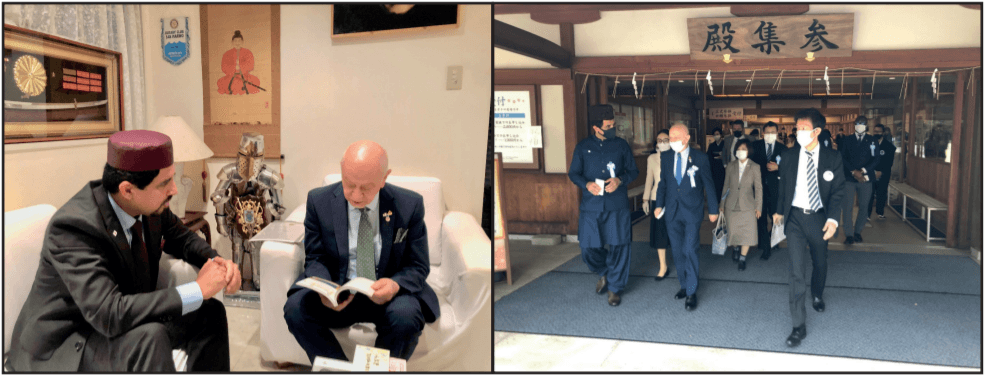 Ahmadiyyat in Japan: Ahmadi missionary represents world religions and conveys peaceful Islamic teachings to ambassadors