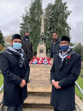 Remembrance Day ceremonies in Slough, UK
