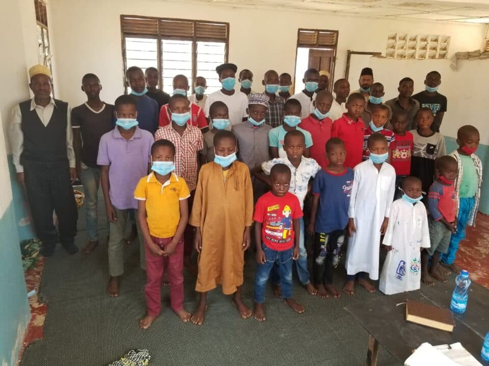 Kenyan Khuddam and Atfal participate in educational Jamaat classes in the North Coast region, Kenya