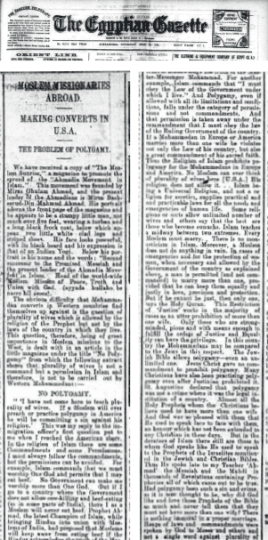 100 Years Ago… – “Those who met Dr Sadiq made a friend they will long remember”: Report of tabligh in America