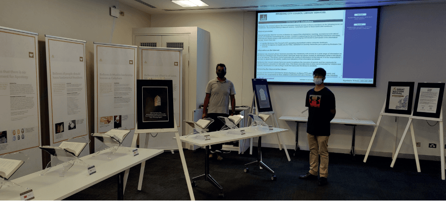 “It can only help to put people at ease with Islam”: Australia Jamaat holds True Islam exhibition in Brisbane Square Library