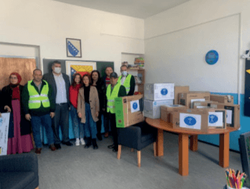 Humanity First donate IT equipment to a school in Central Bosnia