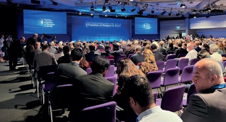 Huzoor addresses International Conference on Freedom of Religion held in London