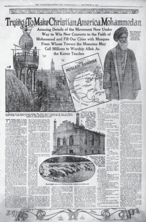 100 Years Ago… – Agreement signed by new converts, and American newspapers report on Mufti Sahib’s efforts for the spread of Islam