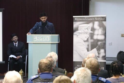 Queen Elizabeth II remembrance event in Leamington Spa, UK