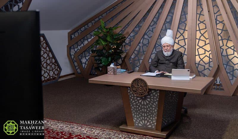 Utilise your education to positively influence your children: Students from Lajna Imaillah Belgium meet Hazrat Khalifatul Masih