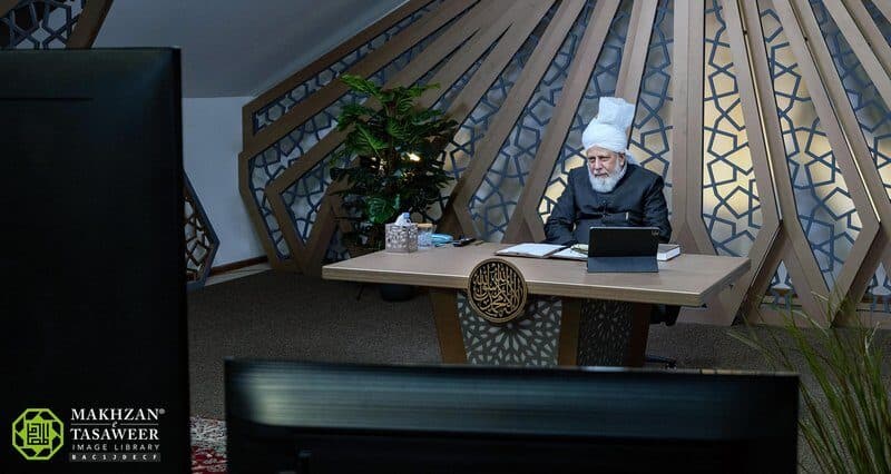 Members of Lajna Imaillah Denmark feel blessed after virtual mulaqat with Hazrat Khalifatul Masih V