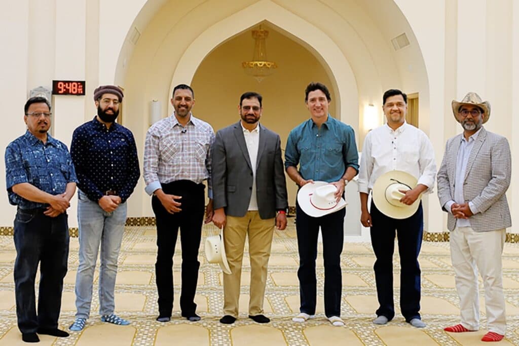 Canadian Prime Minister Justin Trudeau visits Baitun Nur Mosque in Calgary