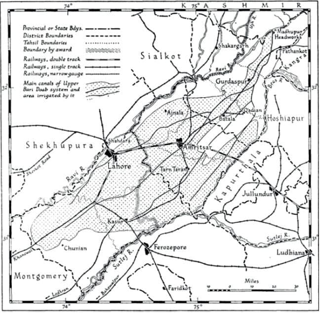 Location of Qadian in appendix to Khutbah Ilhamiyyah