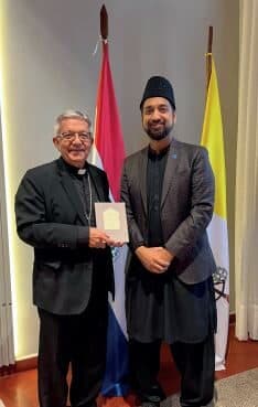 Missionary-in-charge Paraguay meets with head of Catholic Church in Paraguay