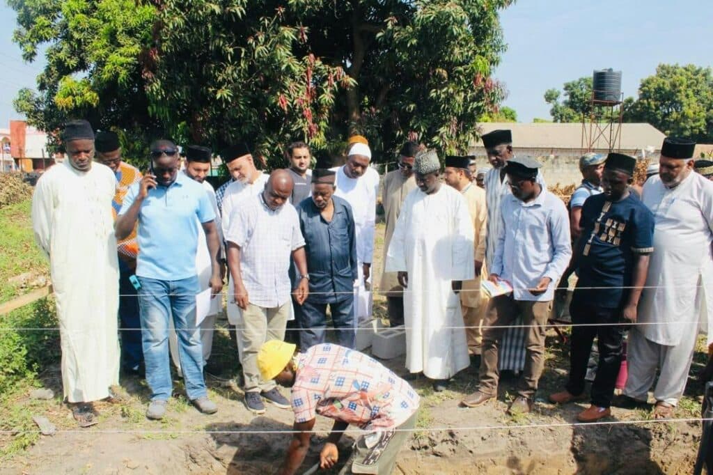 Foundation of a new mosque in New Yundum, The Gambia