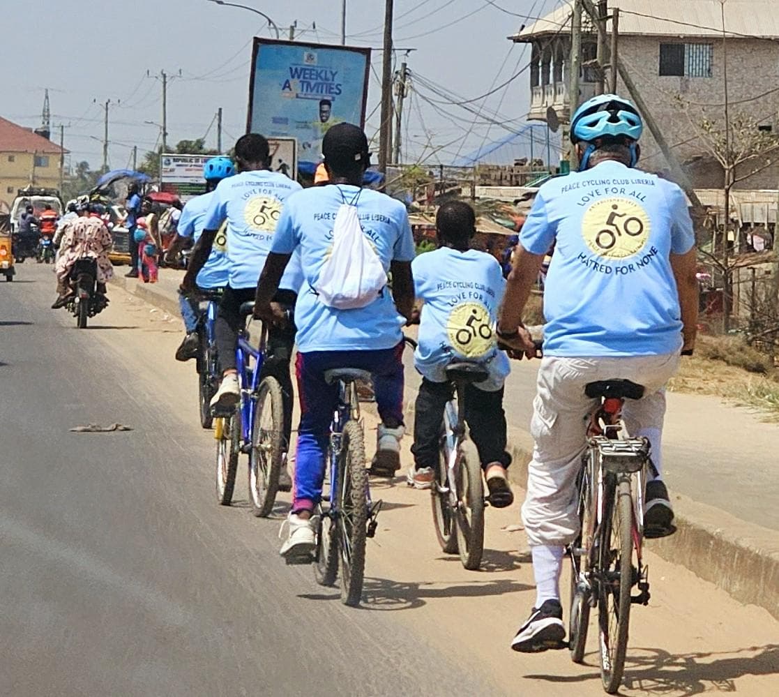 First trip of Masroor Peace Cycling Club Liberia