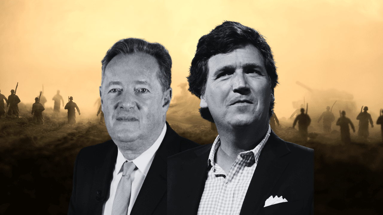Opinion: Tucker Carlson v Piers Morgan debate disregards all ethics and morals of war