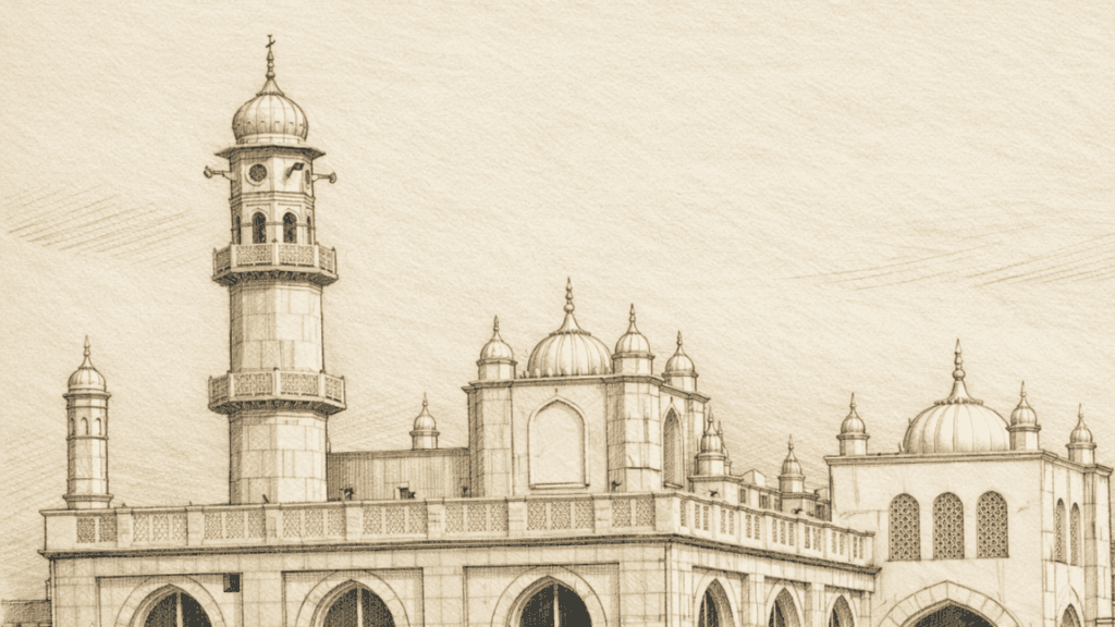 Masjid-Aqsa-Qadian-sketch-messiah