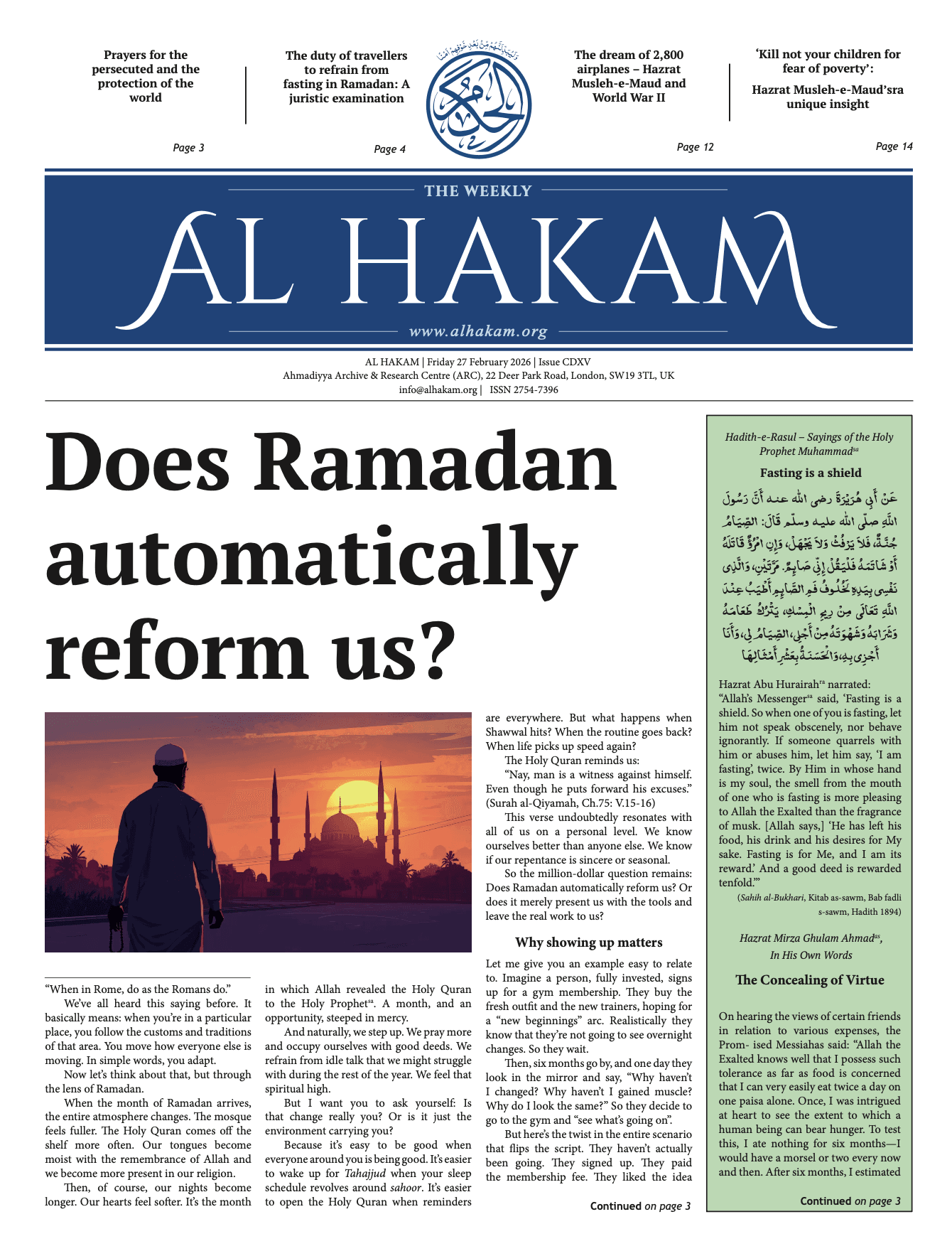 Al Hakam – 27 February 2026