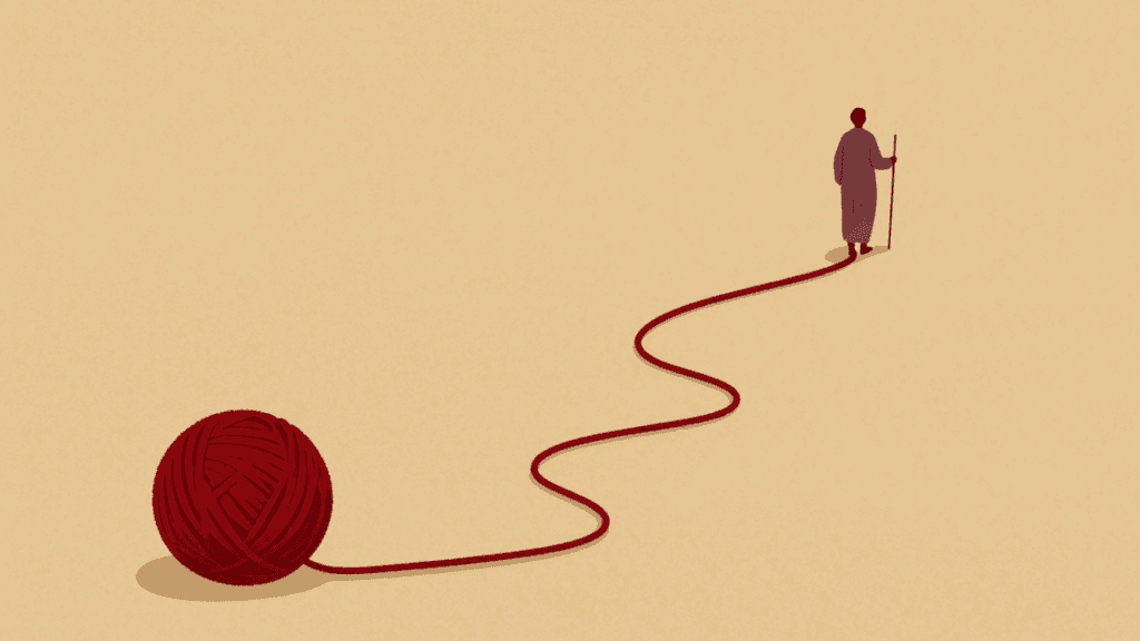 Searching-Purpose of life-Walking