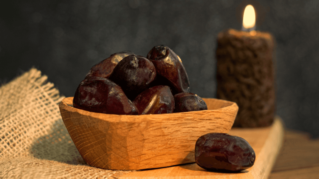 A bowl full of dates for ramadan