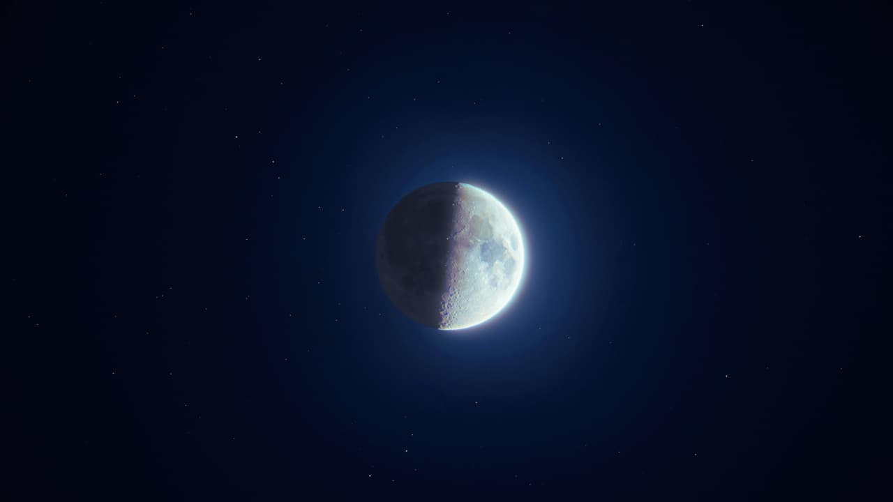 The splitting of the Moon