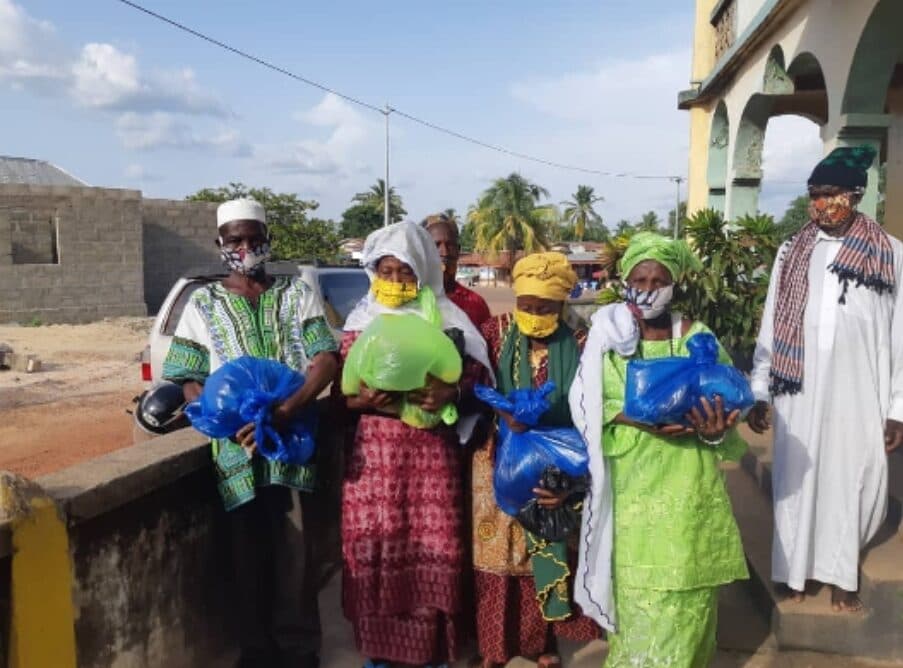 IAAAE distributes food in Sierra Leone