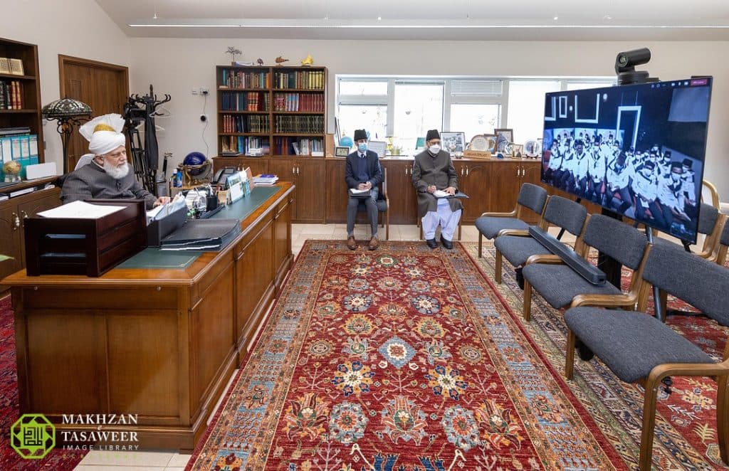 The Gambia’s Khuddam amila report to Hazrat Khalifatul Masih V