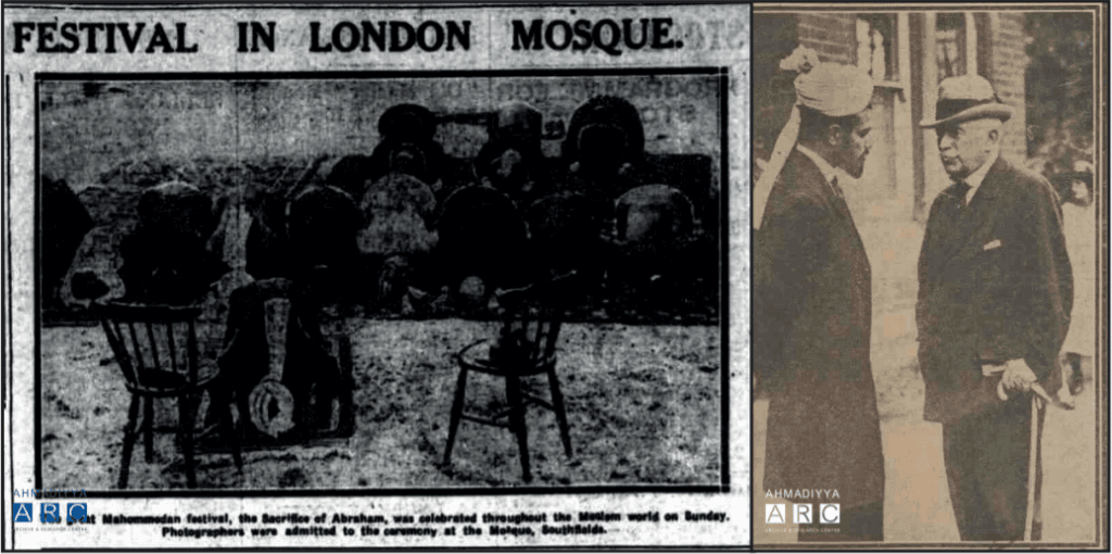 100 Years Ago… – Eid-ul-Adha gathering in London and a new English convert