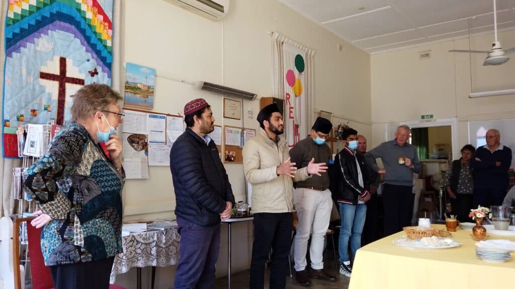 Ahmadis in Australia continue church visits and spread message of Islam to locals