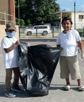 Jamaat Belize commemorates New Year with public clean-ups
