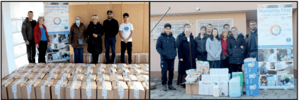 Humanity First Croatia lauded for distributing food during festive season