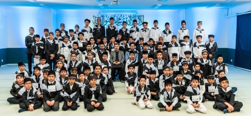 Excitement and joy as Swedish atfal meet Huzoor