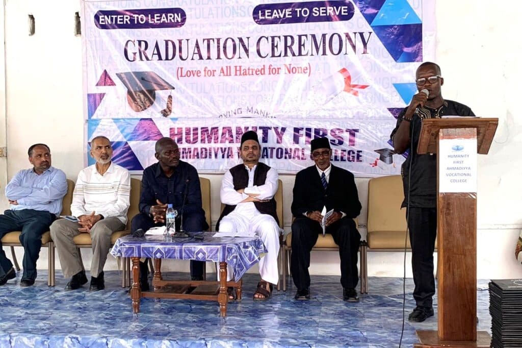 Graduation ceremony of the Humanity First Ahmadiyya Vocational College, Liberia