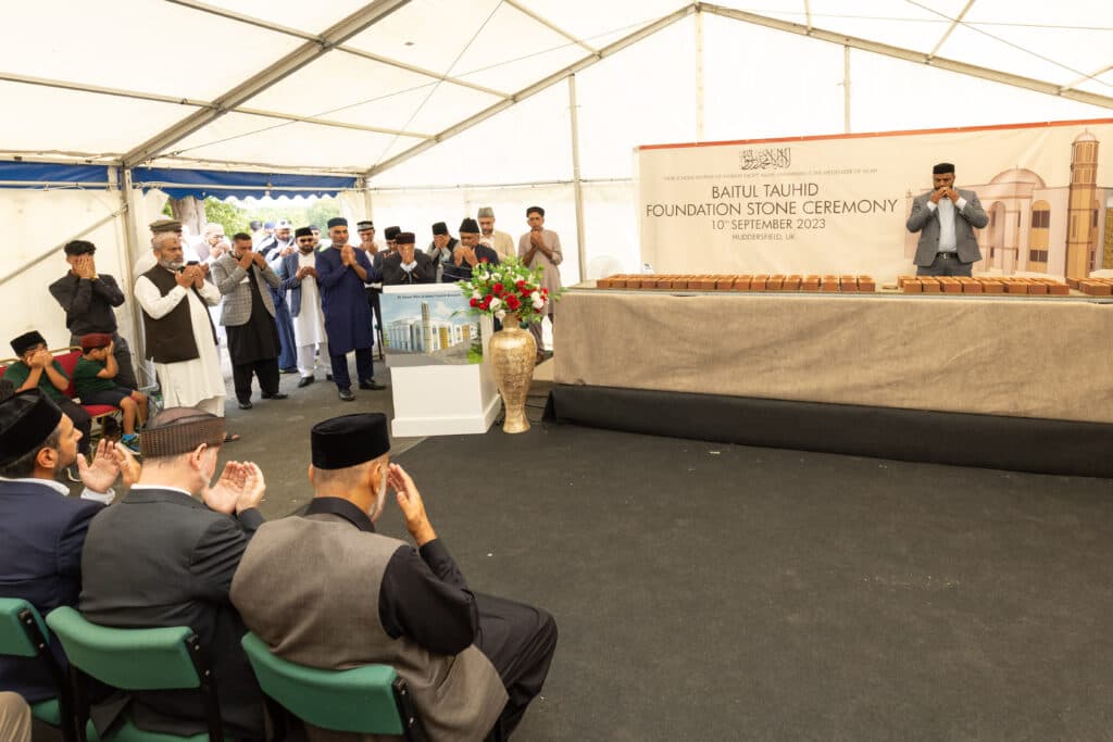 Foundation-stone laying ceremony held for Baitul Tauhid Mosque, Huddersfield, UK