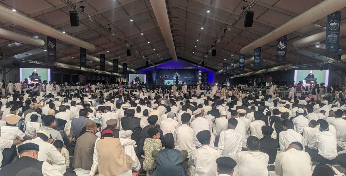 Fulfilling the pledge, strengthening faith, and enhancing moral conduct during Jalsa: Huzoor inaugurates Jalsa Salana Germany 2024