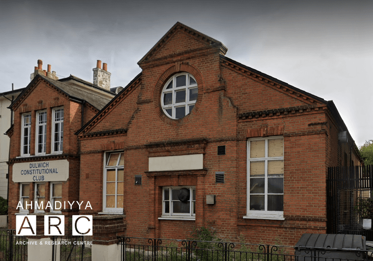 Caliph in Europe 1924: Historic lecture in Dulwich