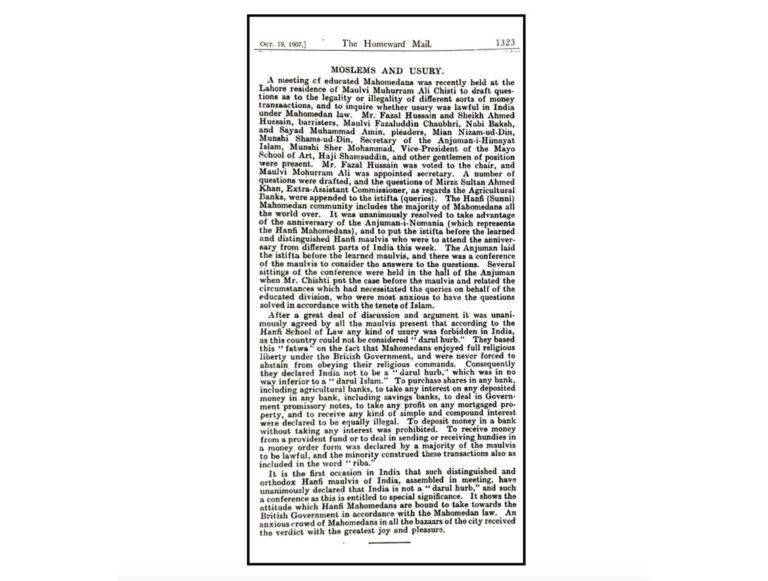 British India – Darul-Islam, Not Darul-Harb