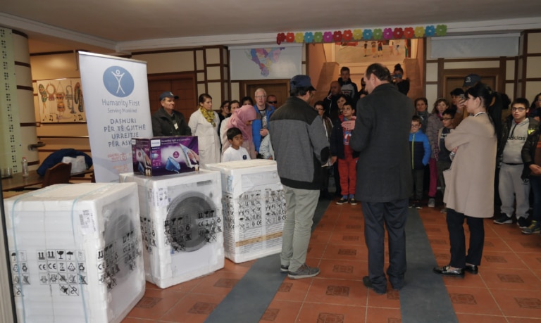 Albania Jamaat Gives to the Institute of Blind Students