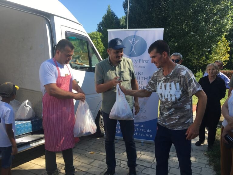 Humanity First distributes meat to families in Albania