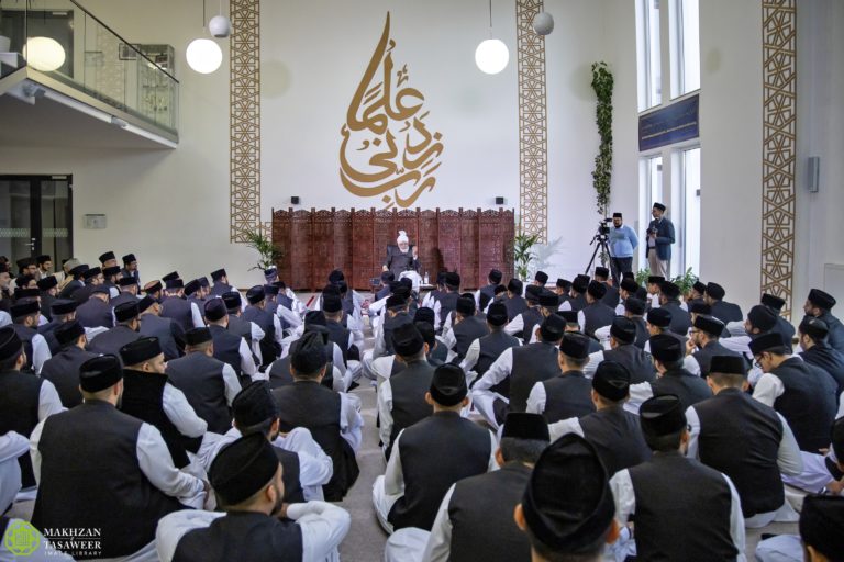 Jamia Ahmadiyya Germany class with Hazrat Khalifatul Masih