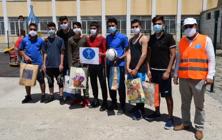 Refugees in Bulgaria delivered aid