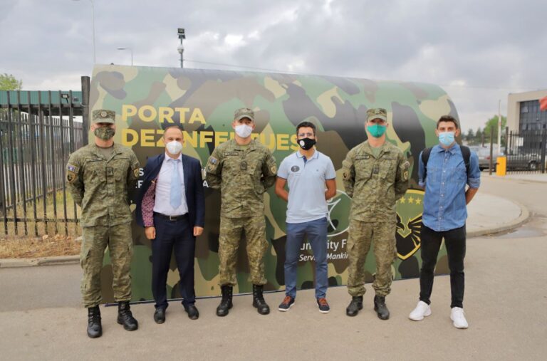 Jamaat-e-Ahmadiyya Kosovo donate disinfectant tunnel to Kosovo Security Force