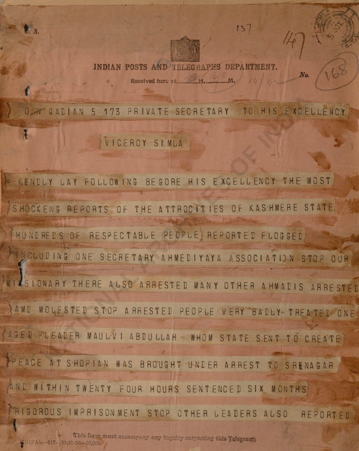 Telegram 1932