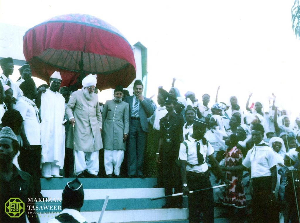 Hazrat Khalifatul Masih III during his tour of Ghana