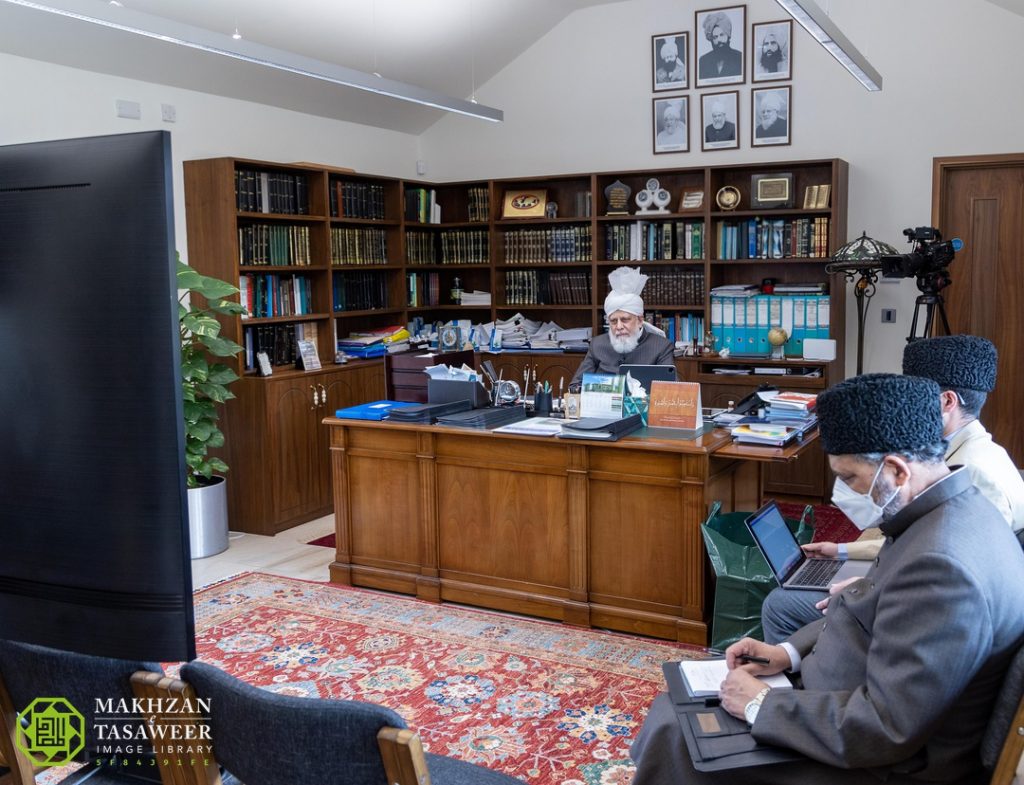Be honest and sincere with your work: The Gambia Khuddam meet Hazrat Khalifatul Masih 1 6382179A